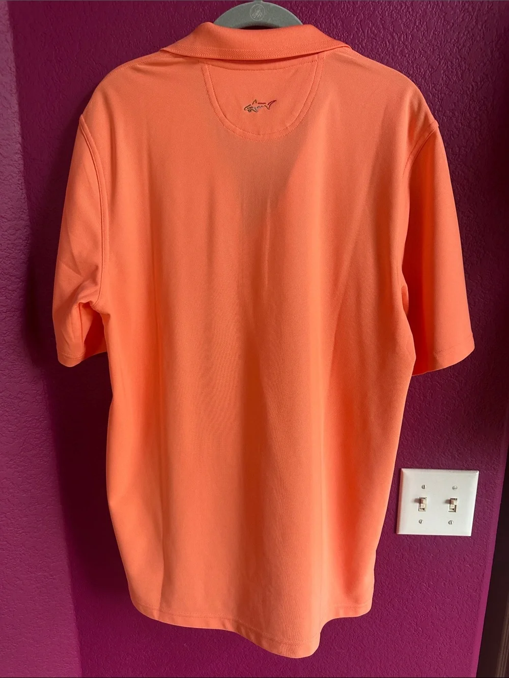 Greg Norman Collection Men’s Coral-Orange Polo